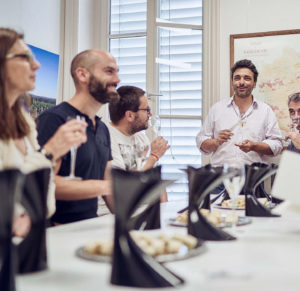 Live champagne tasting